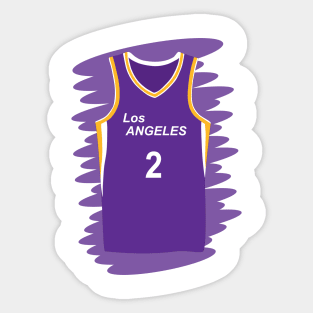 Los Angeles Sparks number 2 uniform Sticker